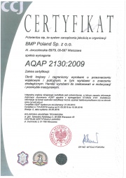 Certyfikat AQAP